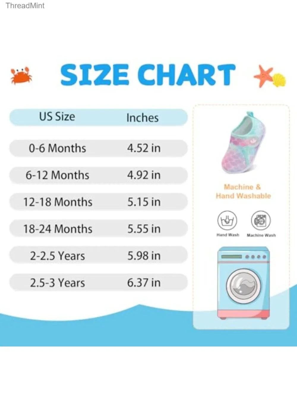 Baby Boys Girls Water Sport Shoes Barefoot Aqua Socks Quick-Dry Beach Swim Pool